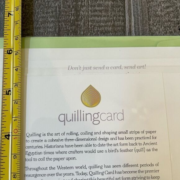 Vintage Christmas Ornaments Quilling Card Paper Art Greeting Card - Picture 3 of 3